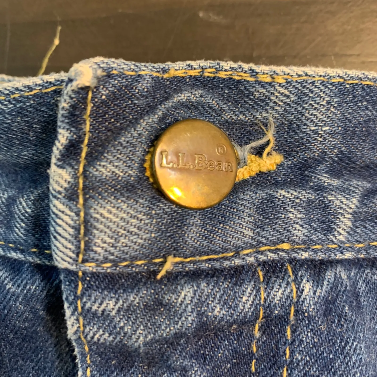 VTG LLBean Women Denim Midi Skirt A Line Size 10 Classic Casual Retro Classic Blue - Image 4