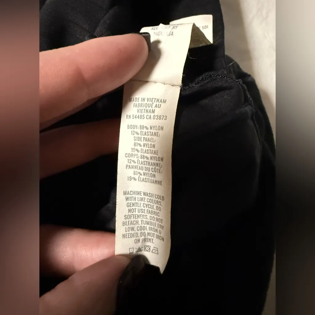 OFFLINE By Aerie Real Me High Waisted Crossover Rib Super Flare Black Leggings M Size M - Image 11