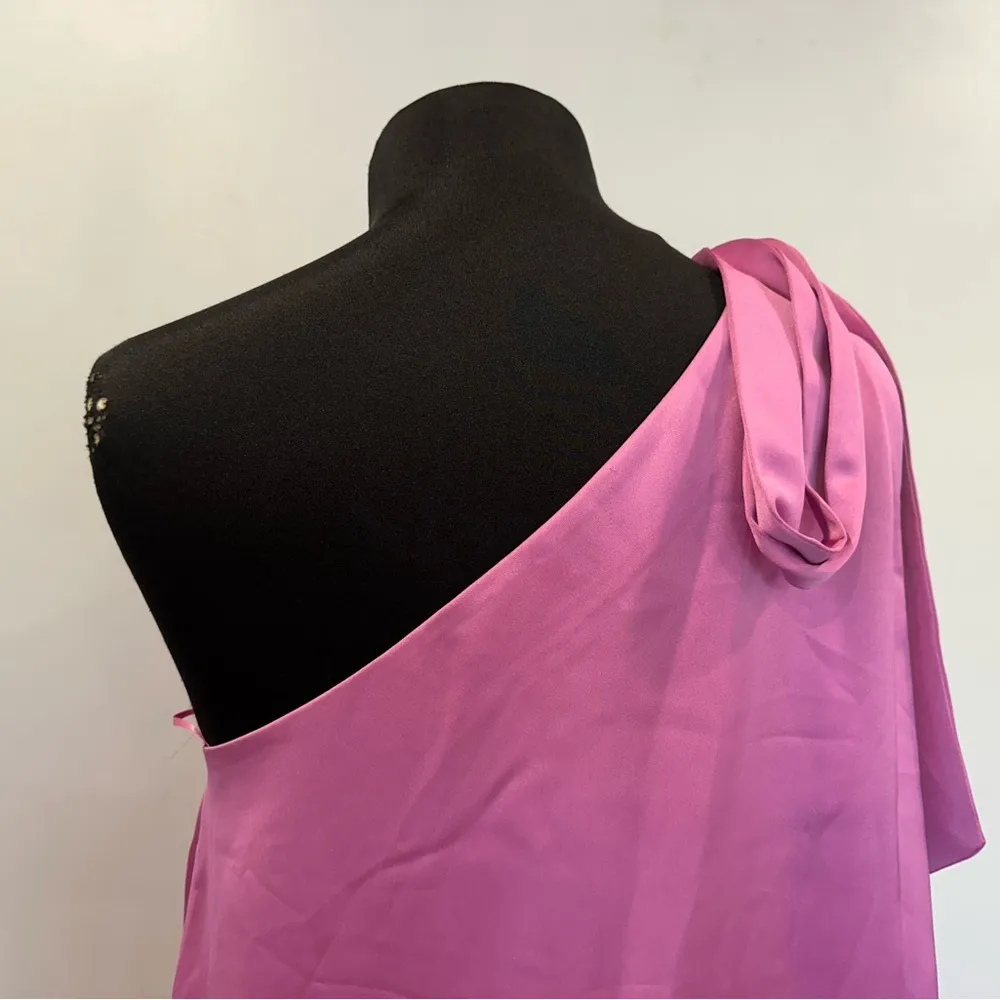 Ramy Brook Harmoni One Shoulder Mini Dress Pink Orchid 6 NWOT - Image 6