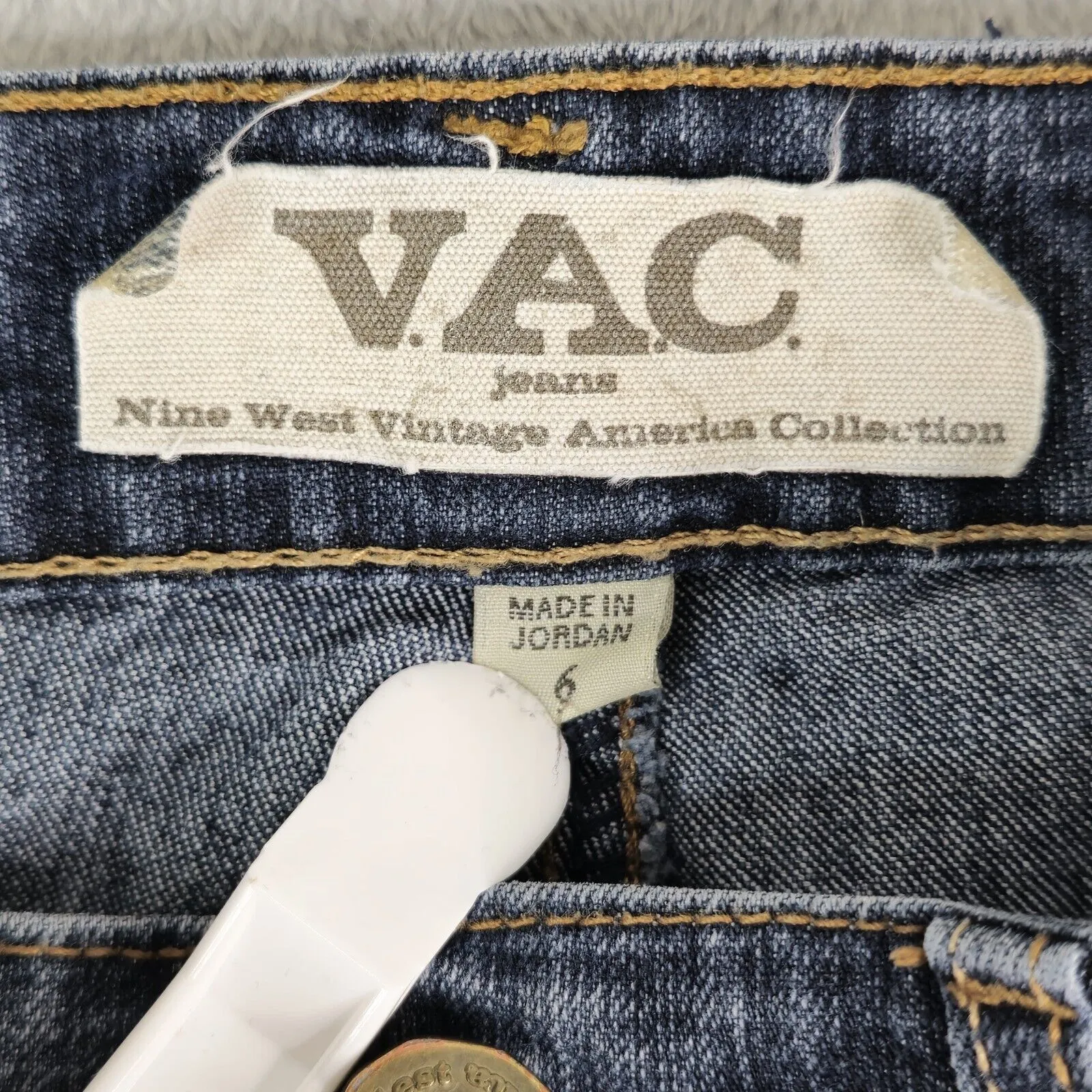 Nine West Jeans Womens 6 Blue Vac Freedom Skinny Denim Cotton Stretch Casual - Image 5