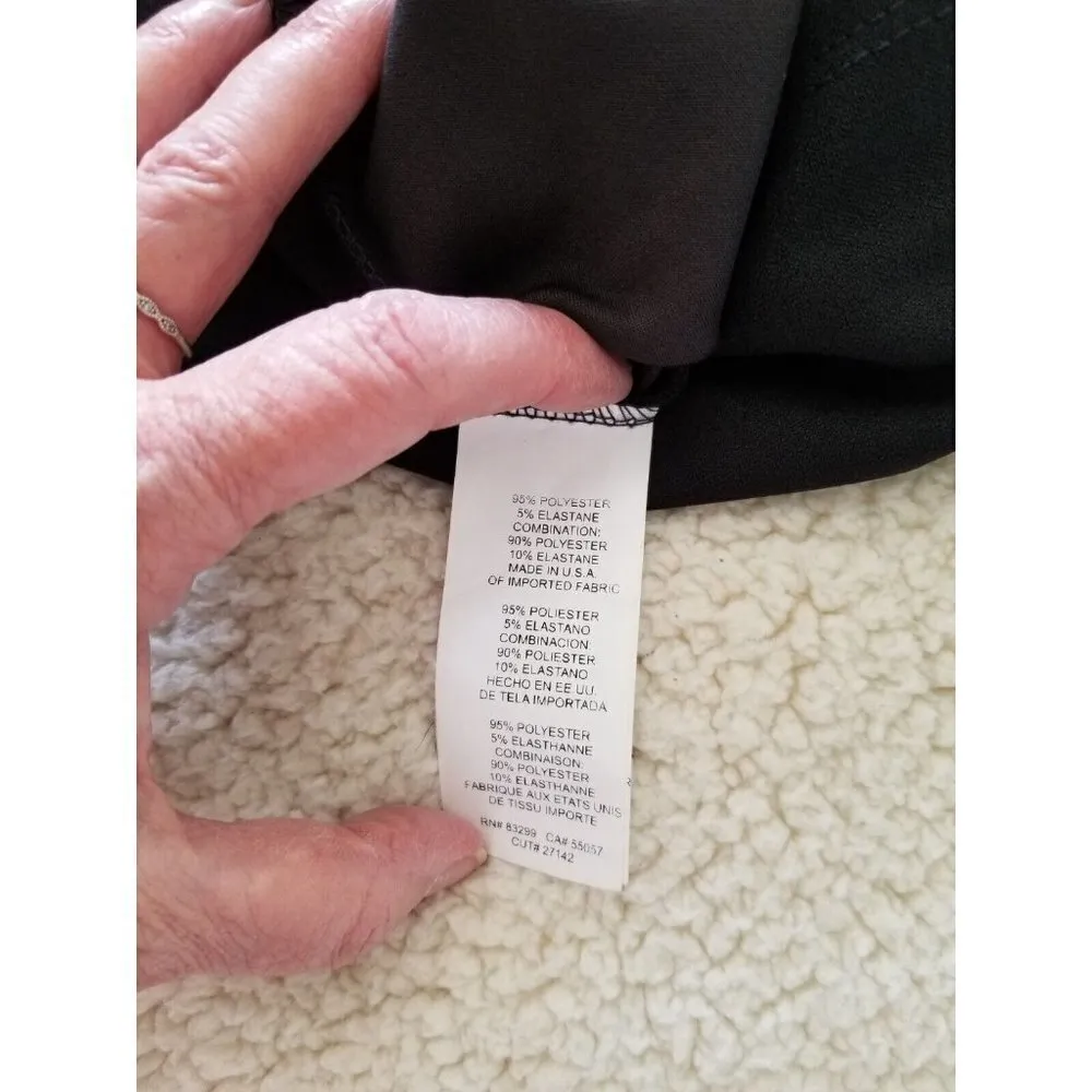 BEBE Illusion Mesh Cut Out Mini Halter Dress Black Sleeveless Women's Size M - Image 14