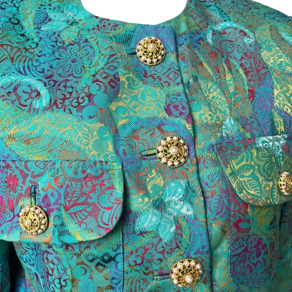 Vintage 80’s Doncaster Custom Cropped Jacket Blazer - Image 6