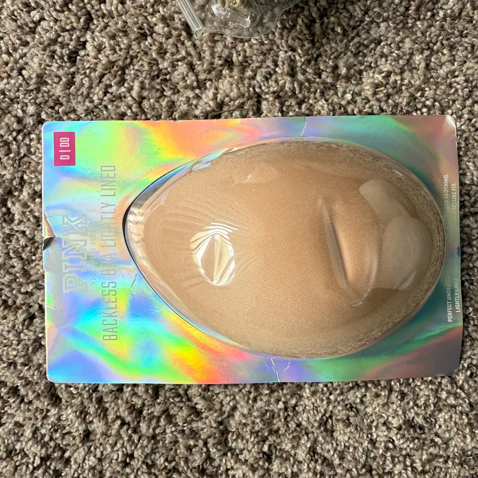 2 strapless bras 1 Victoria's‎ Secret PINK and generic Bra Size DD Nude NWT - Image 9