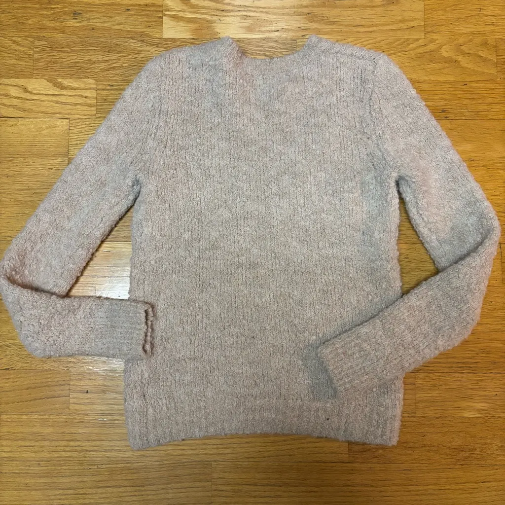 Banana Republic Wool Alpaca Preppy Fisherman Coastal Neutral Boho Sweater S - Image 3