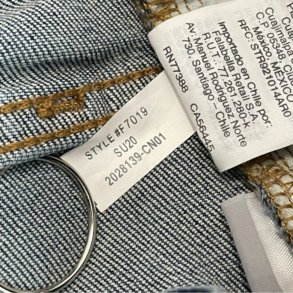 Madewell High-Rise Denim Shorts‎ Cutoff Edition Glenoaks Wash Size 24 - Image 10