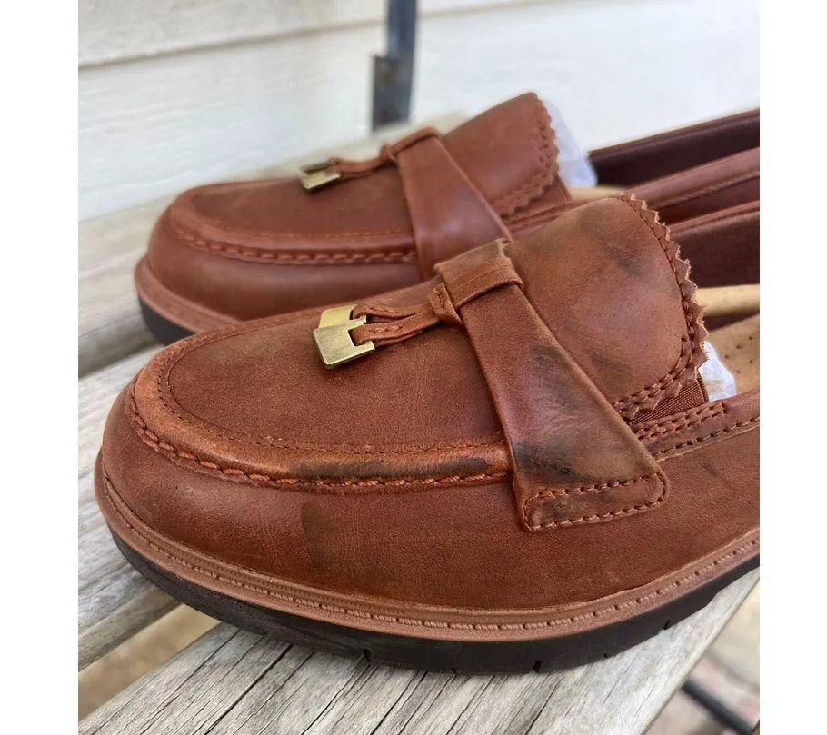 Clarks Collection Leather Loafer with Tassel - Westlynn Bella Size 8. Flawed. - Image 4