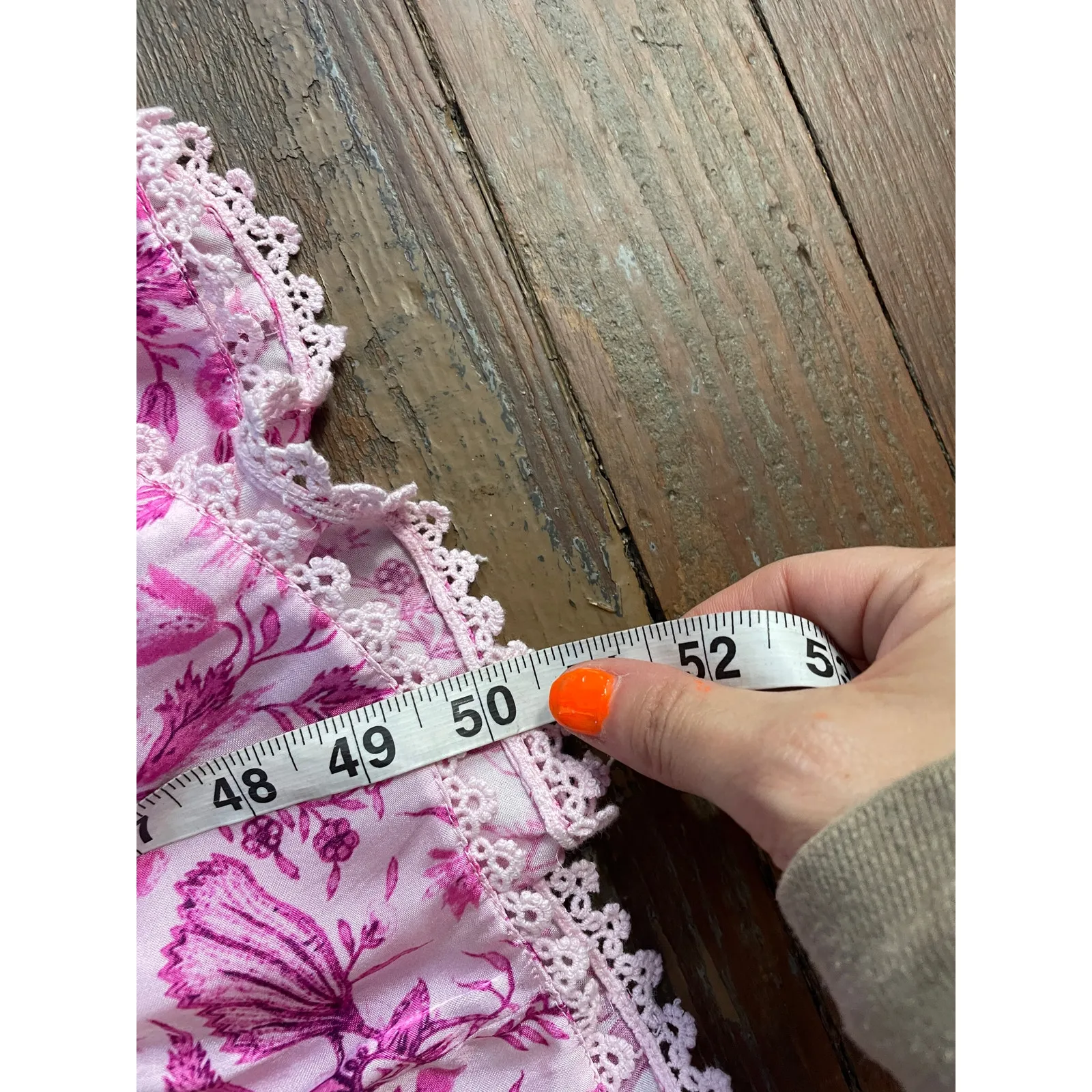 Anthropologie Payal Jain Pink Floral Boho Midi Dress Size M - Image 7