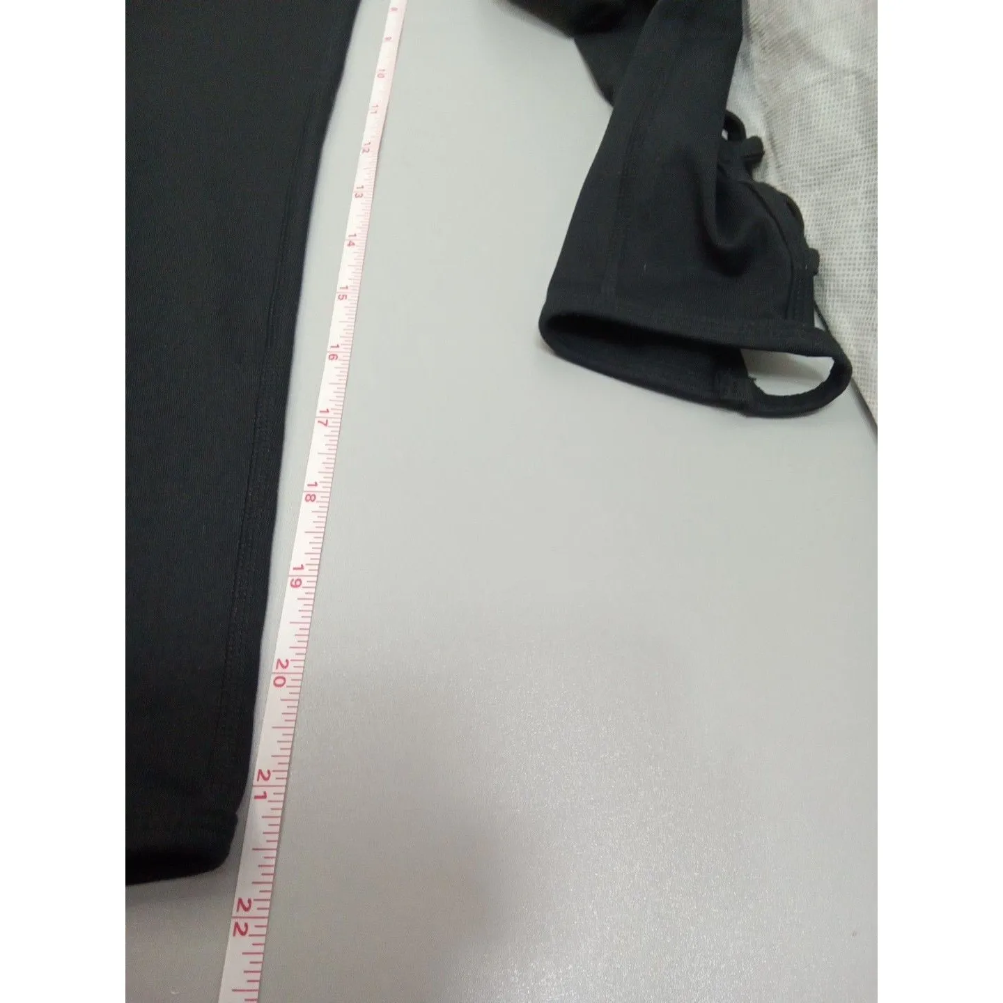 Alphalete‎ Women’s Spell Out Waistband Criss Cross Cutout Black Leggings - Image 9