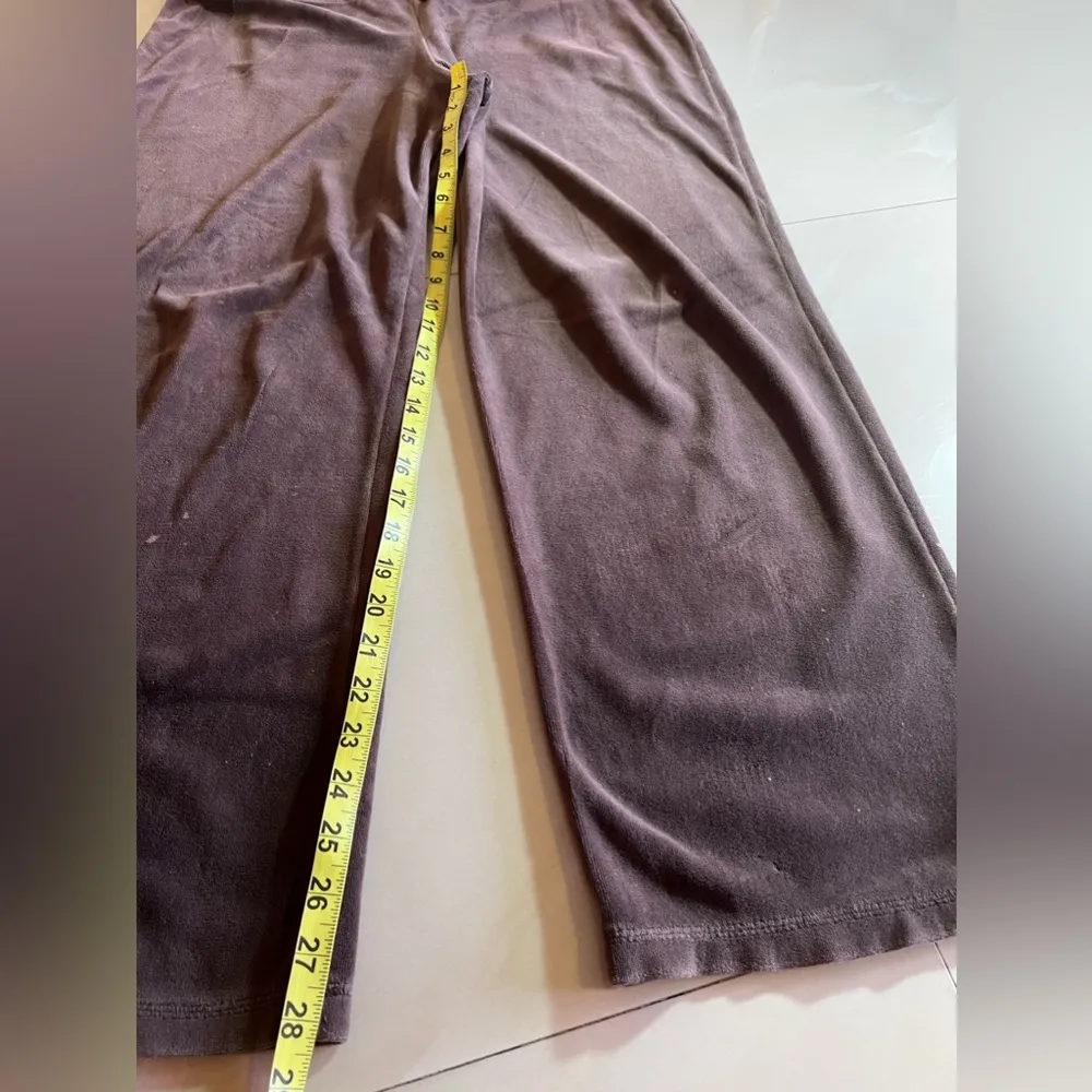 Merona sweatpants drawstring pants.  blown Drawnstring elastic waist vervet L - Image 12