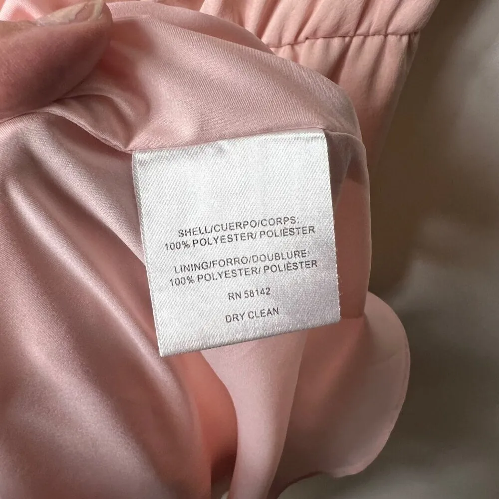 Gal Meets Glam Margie tie waist pink midi dress women’s size 12‎ - Image 8