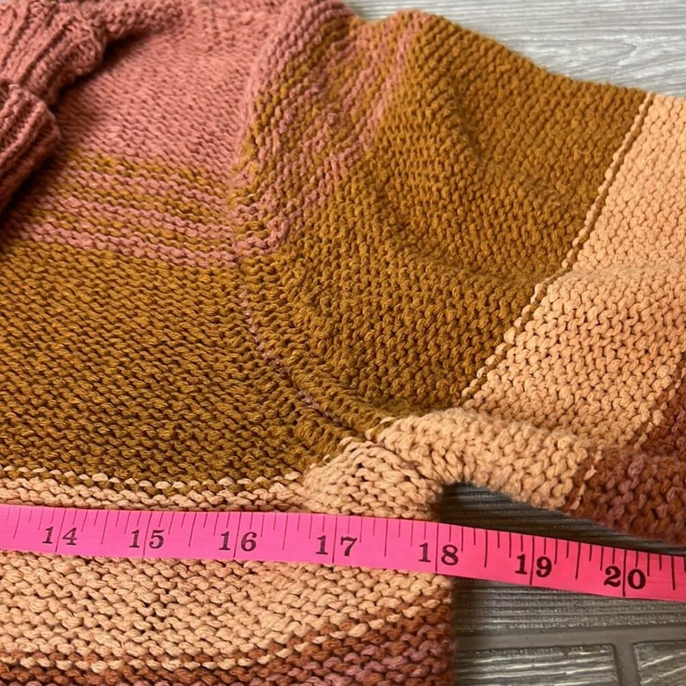 L*Space Jetsetter Sweater Dress Serape Stripe Chunky knit long sleeve turtleneck - Image 10