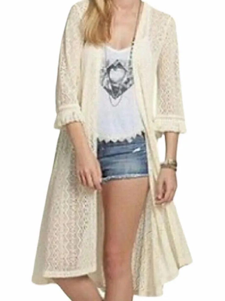 Hollister Long Lace Open Front Duster - Image 2
