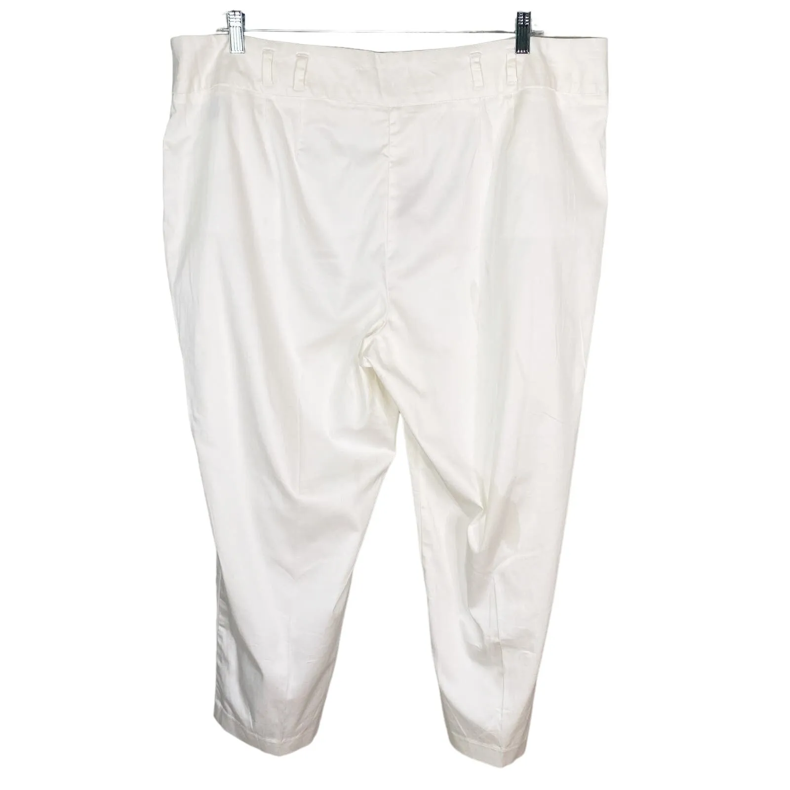 Avenue Studio Pants 22 Cropped Stretch Cream New - Image 2