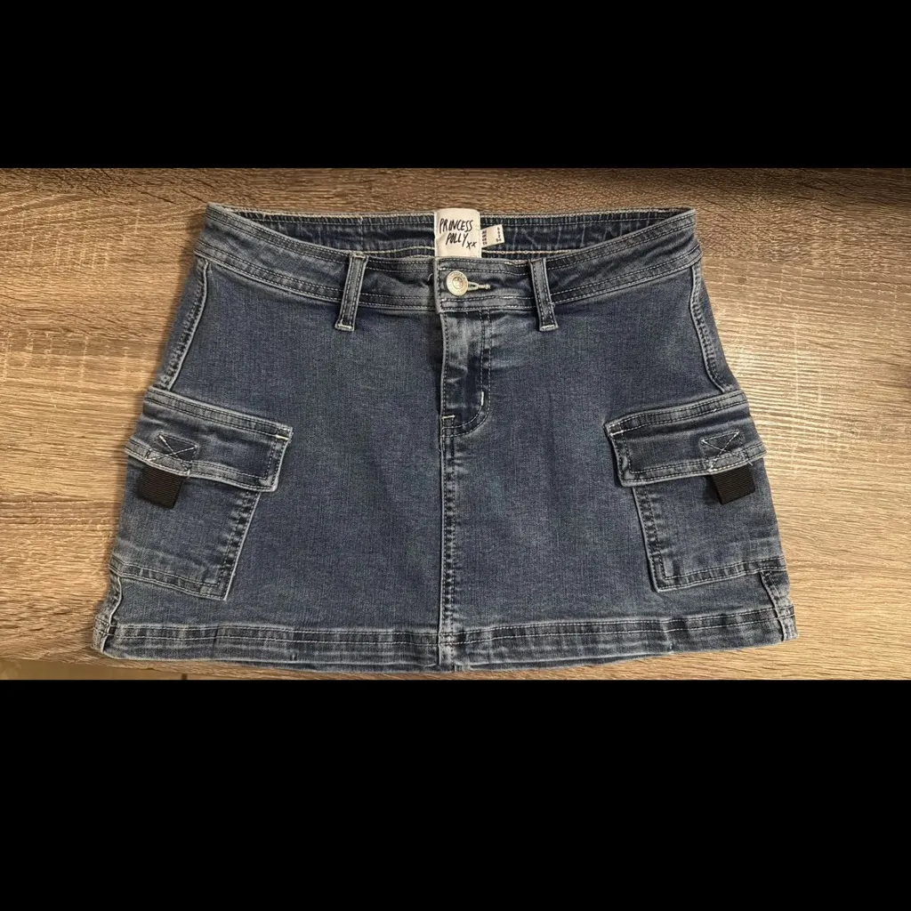 Princess Polly Denim Mini Skirt - Image 2