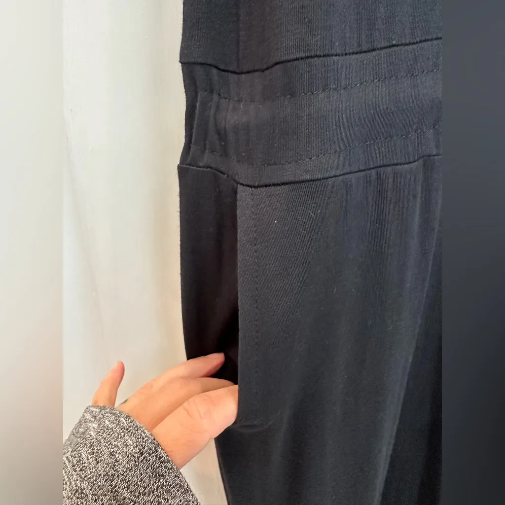 Bebe Y2K Logo Sleeveless Drawstring Waist Jumpsuit Jet Black Size Large L NWT - Image 8