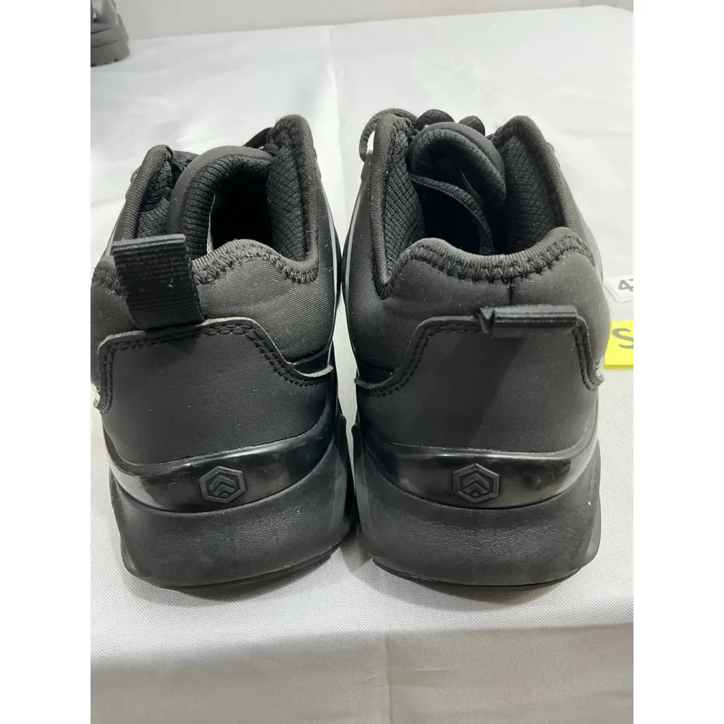 Men’s Work Larnmern Work Sneakers 6 Black Steel Toe Lace Up Slip Resistant - Image 3