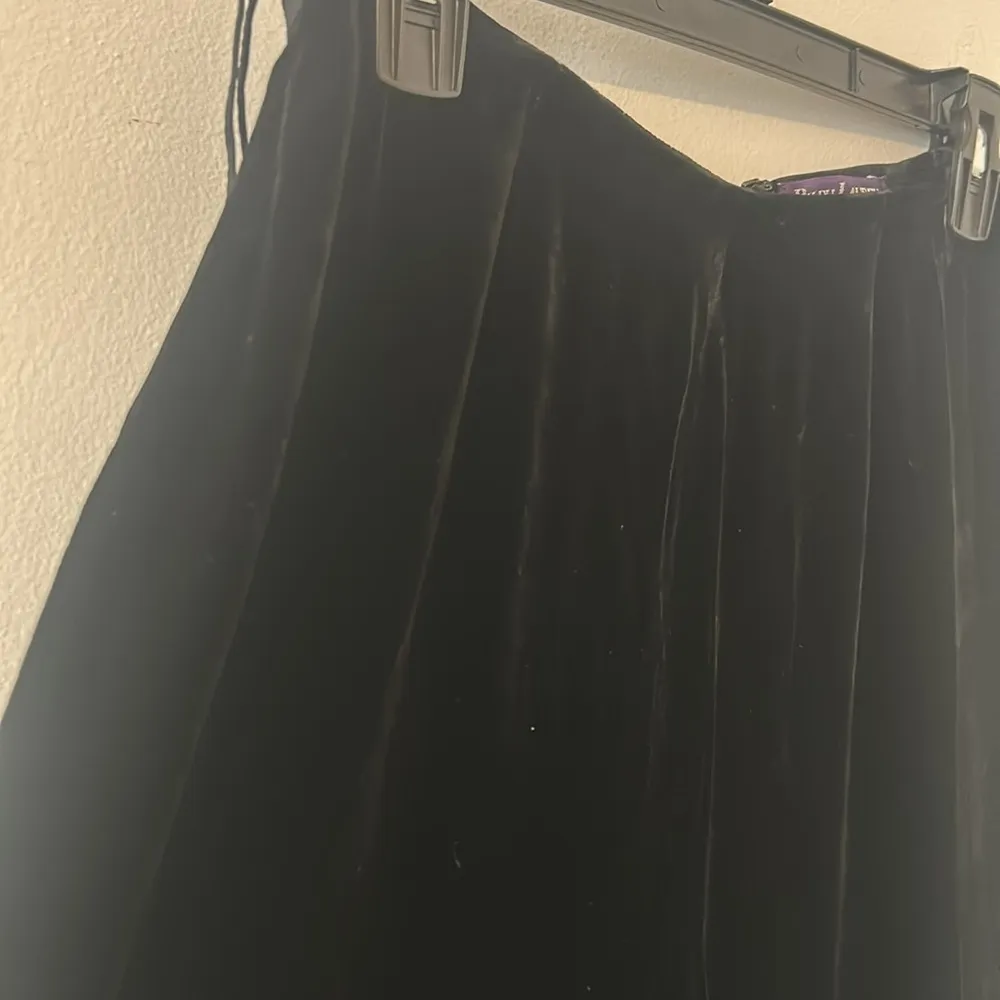 Vintage Ralph Lauren Purple Label Black Velvet Pull On Pants Size 8 - Image 3