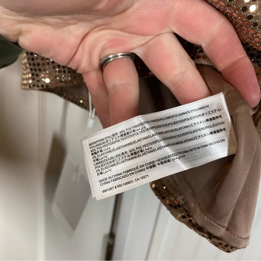 C/MEO Collective “After Dark” Sequin Crop Top NWT XS 0 - Image 6