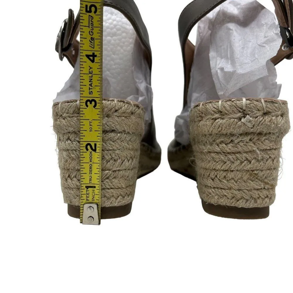 Journee Collection Crew Espadrille Faux Leather Wedges 10 - Image 5