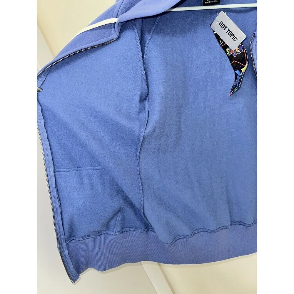 NEW Superfresh Panda & Crossbones Womens Full Zip Hoodie Hoodie Sweatshirt Small - Image 6