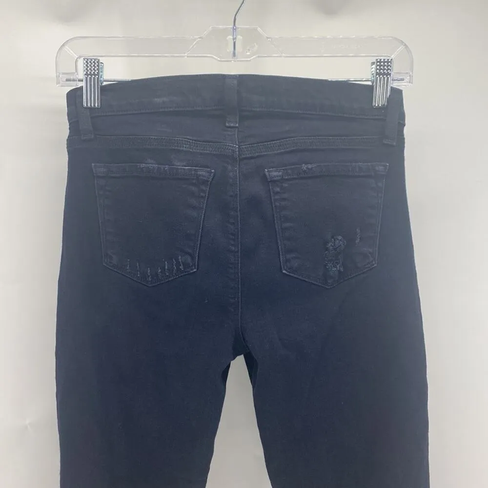 J Brand black ankle length distressed jegging skinny grunge minimalist rocker 26 - Image 5