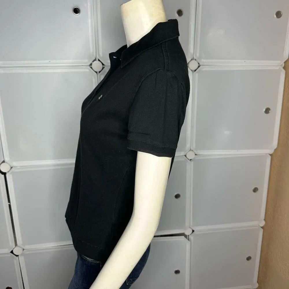 Lacoste Ladies Black Polo Size 42 - Image 11
