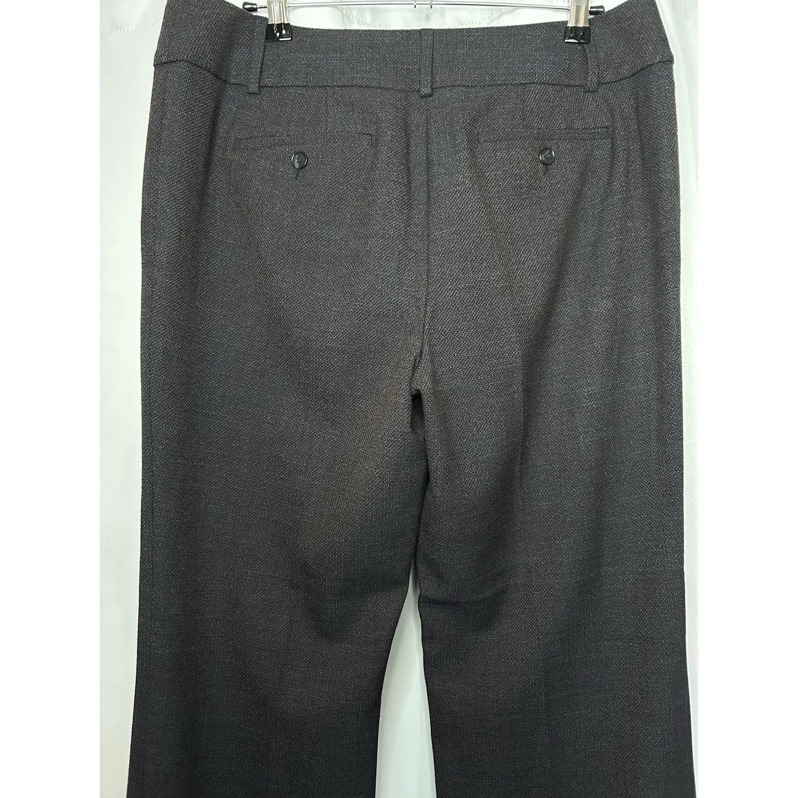 Ann Taylor LOFT Julie Trouser Pants Women's Size 10 Dark Gray Flat Front Dressy - Image 4