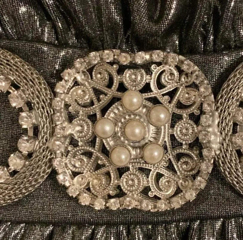 Metallic Party Dress - Image 4