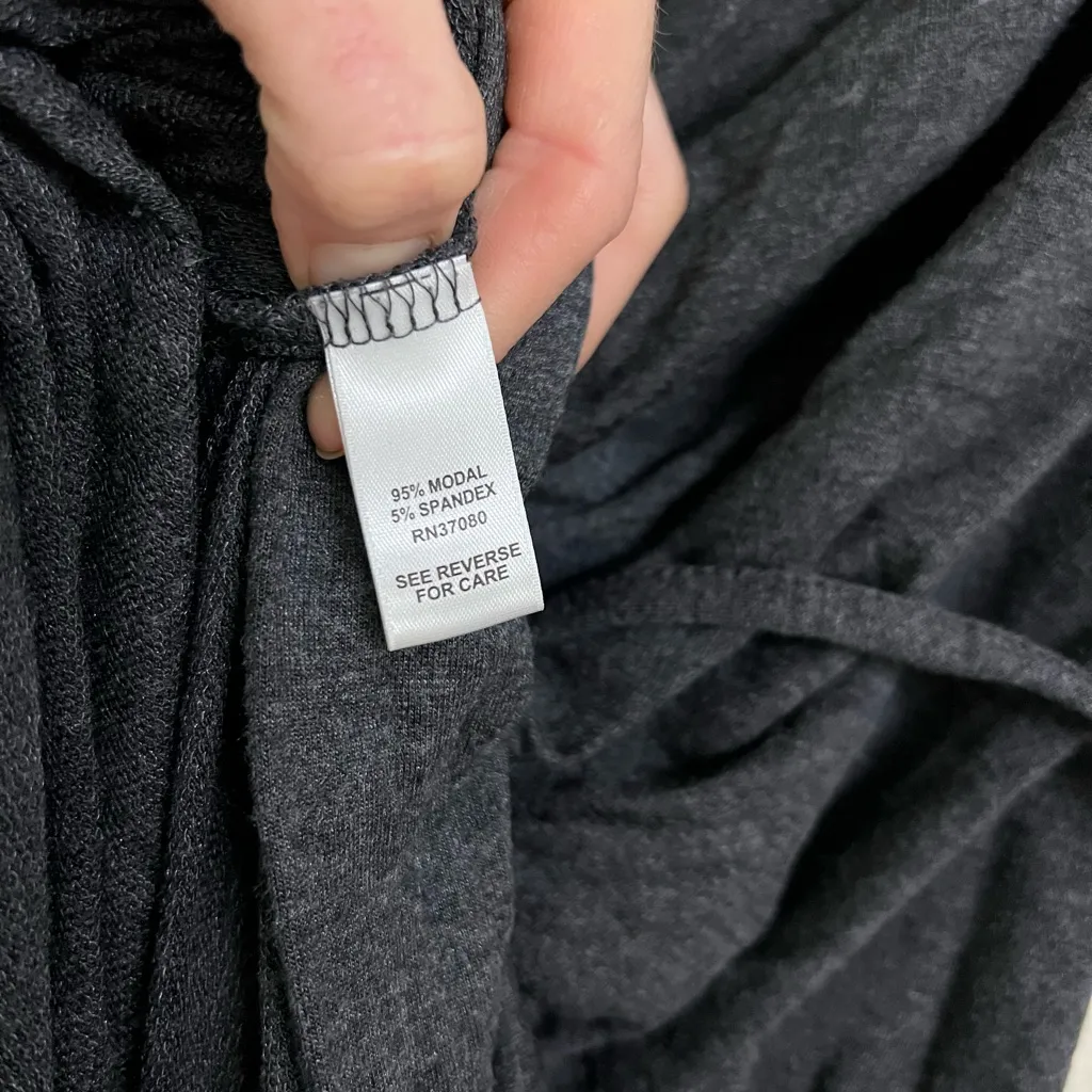 Dark gray Maxi Dress modal spandex dress large - Image 7