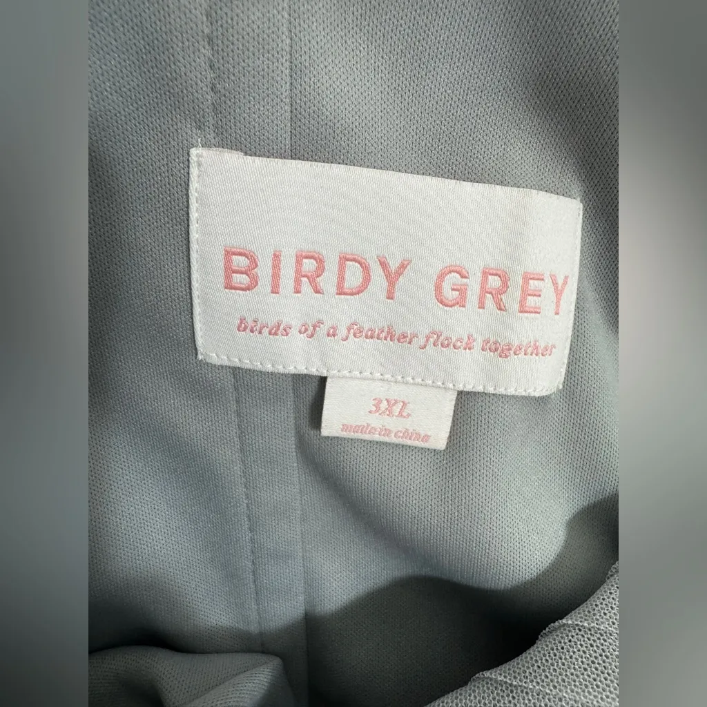 Birdy Grey Convertible Romantic Strapless Dusty Blue Bridesmaid  Dress Size 3XL - Image 12