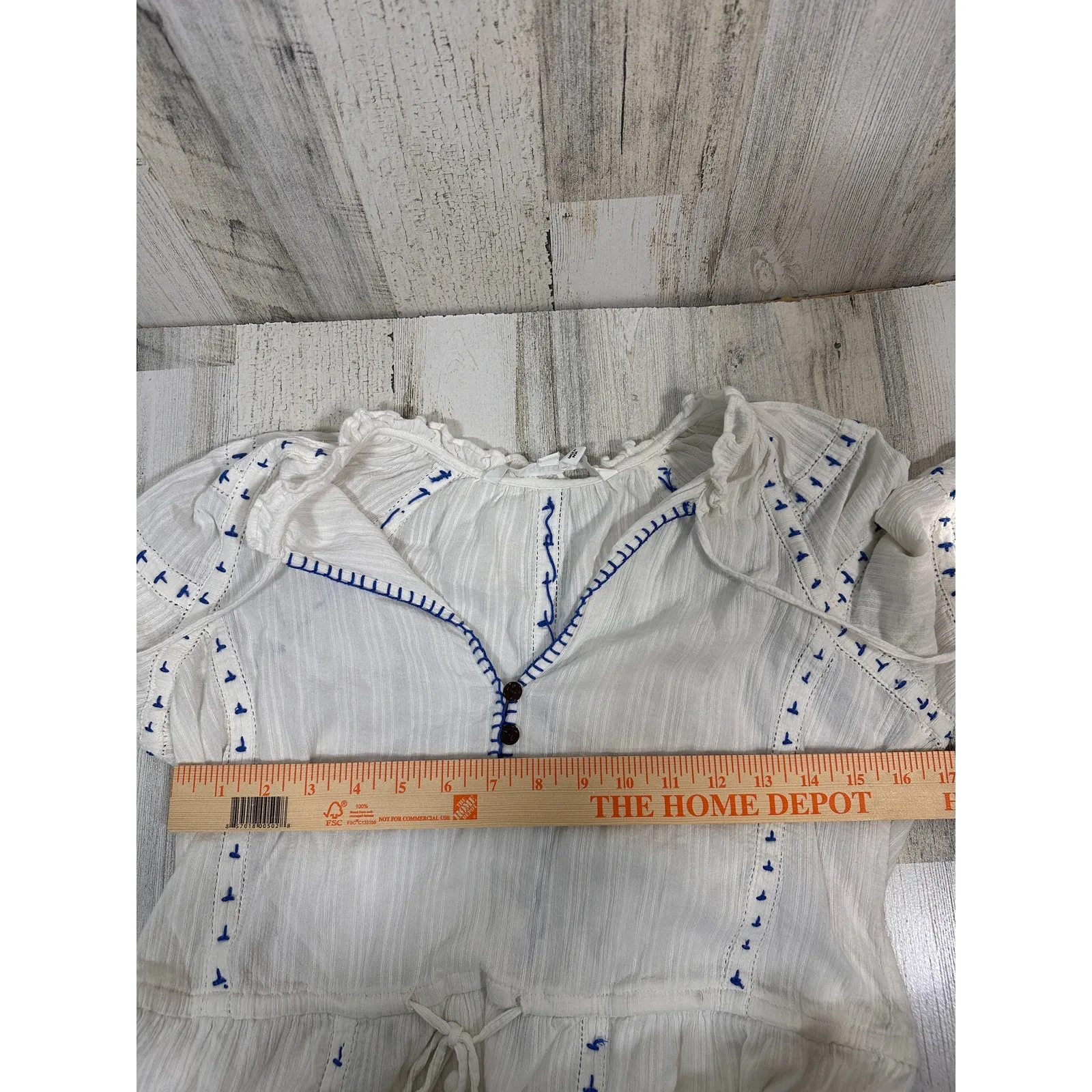 Veronica Beard Danica Embroidered Cotton Dress Sz S | Boho Style | MSRP $498 - Image 12