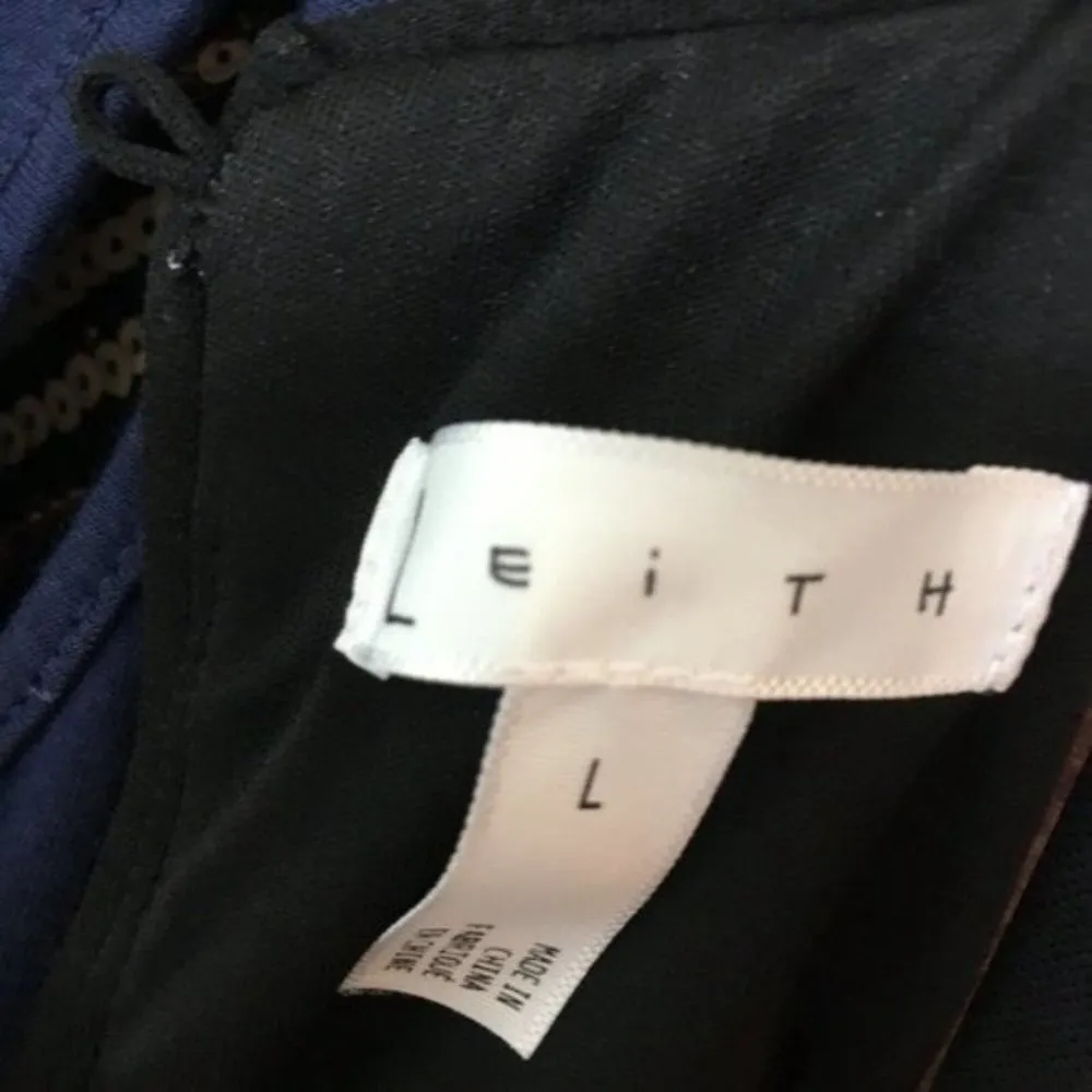 Leith Sequin Cutout Halter Minidress - Image 7