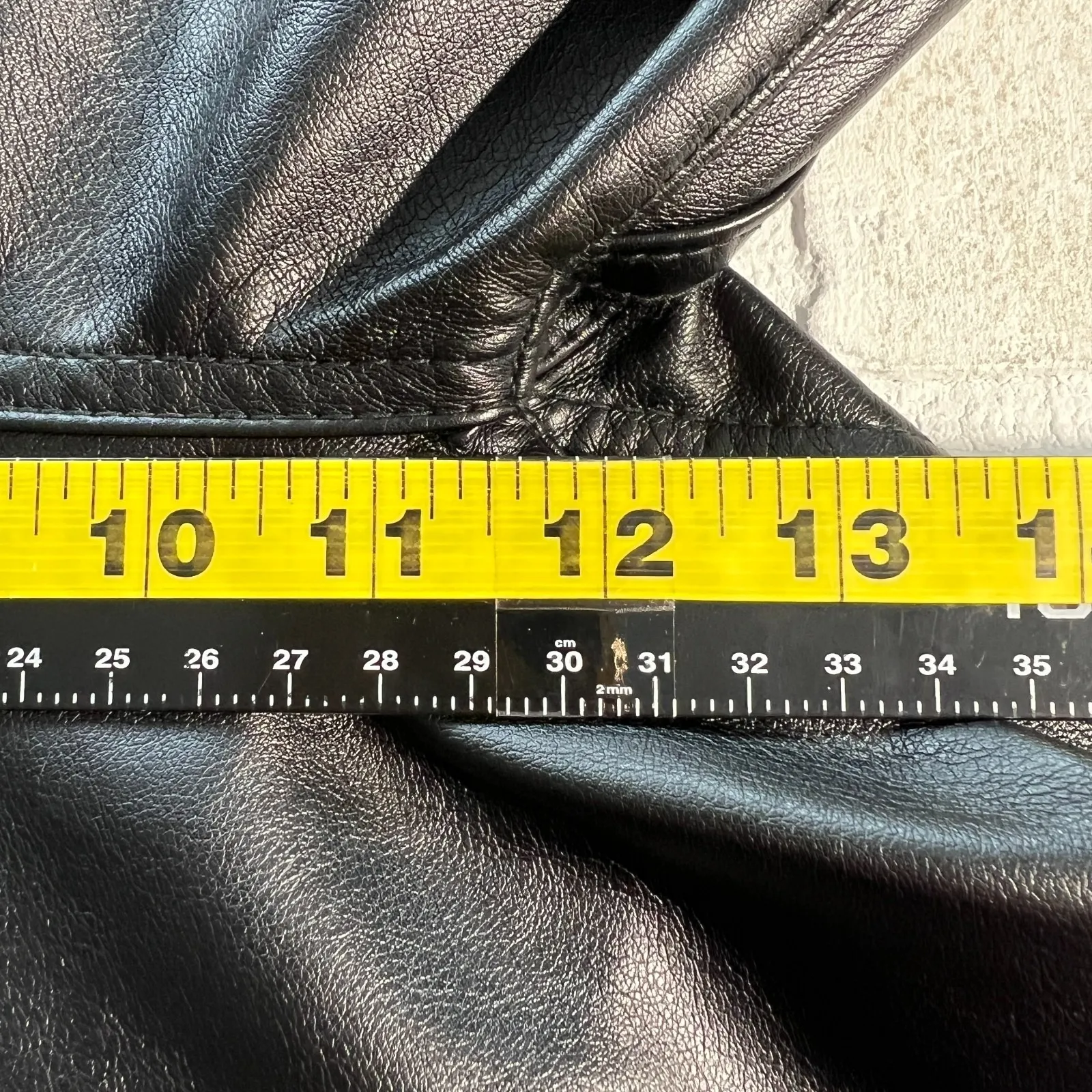 Revice Venus Flares Pants Womens 31 Black Faux Leather Supernova Star Butt Biker - Image 13