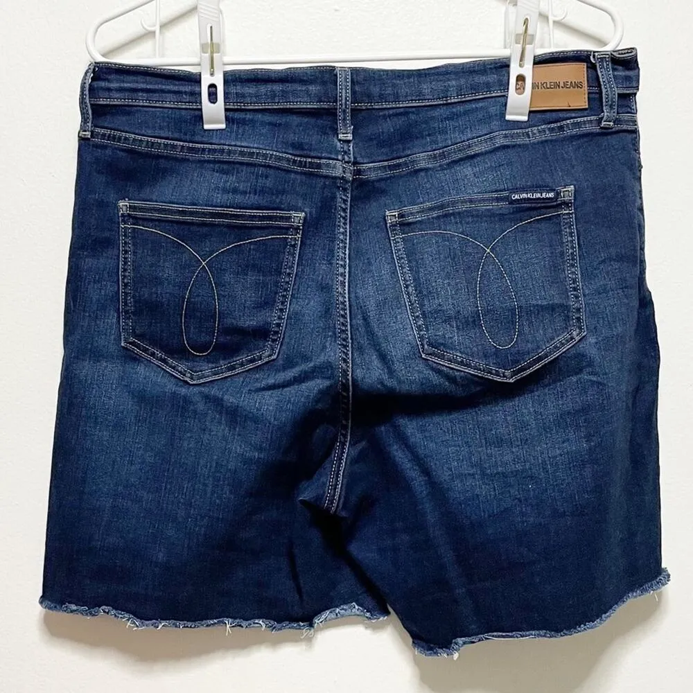 Calvin Klein Cut Off Jean Shorts - Image 5