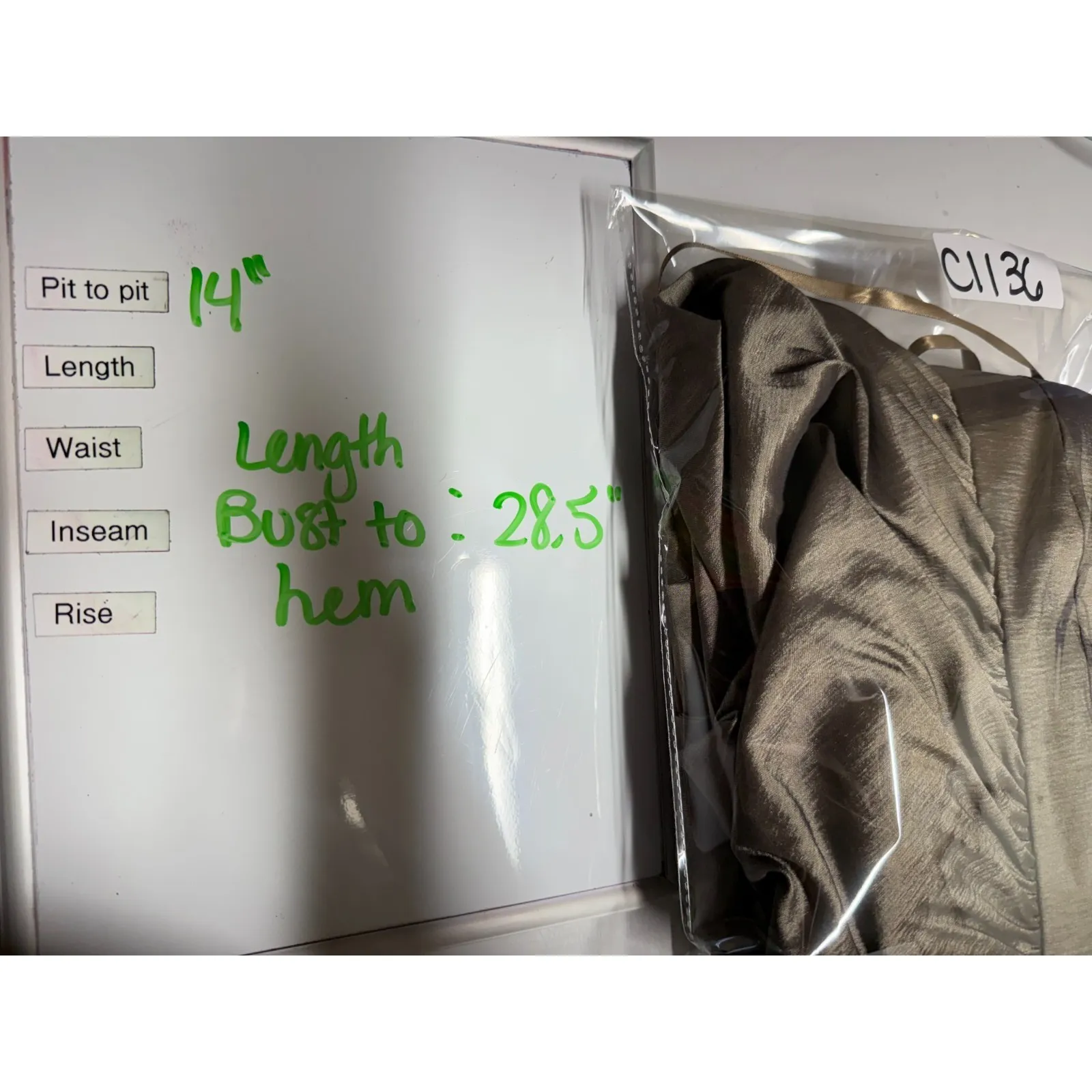 Cache Metallic Bronze Bodycon Strapless Ruched Party‎ Club Cocktail Dress Sz 2 - Image 8