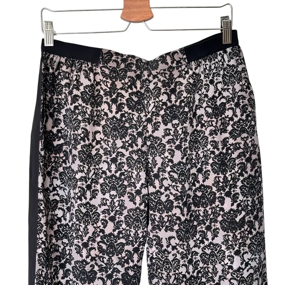 Allsaints Helena Mercury  Silk Floral Print Trouser Pants Pockets Size 6 - Image 5