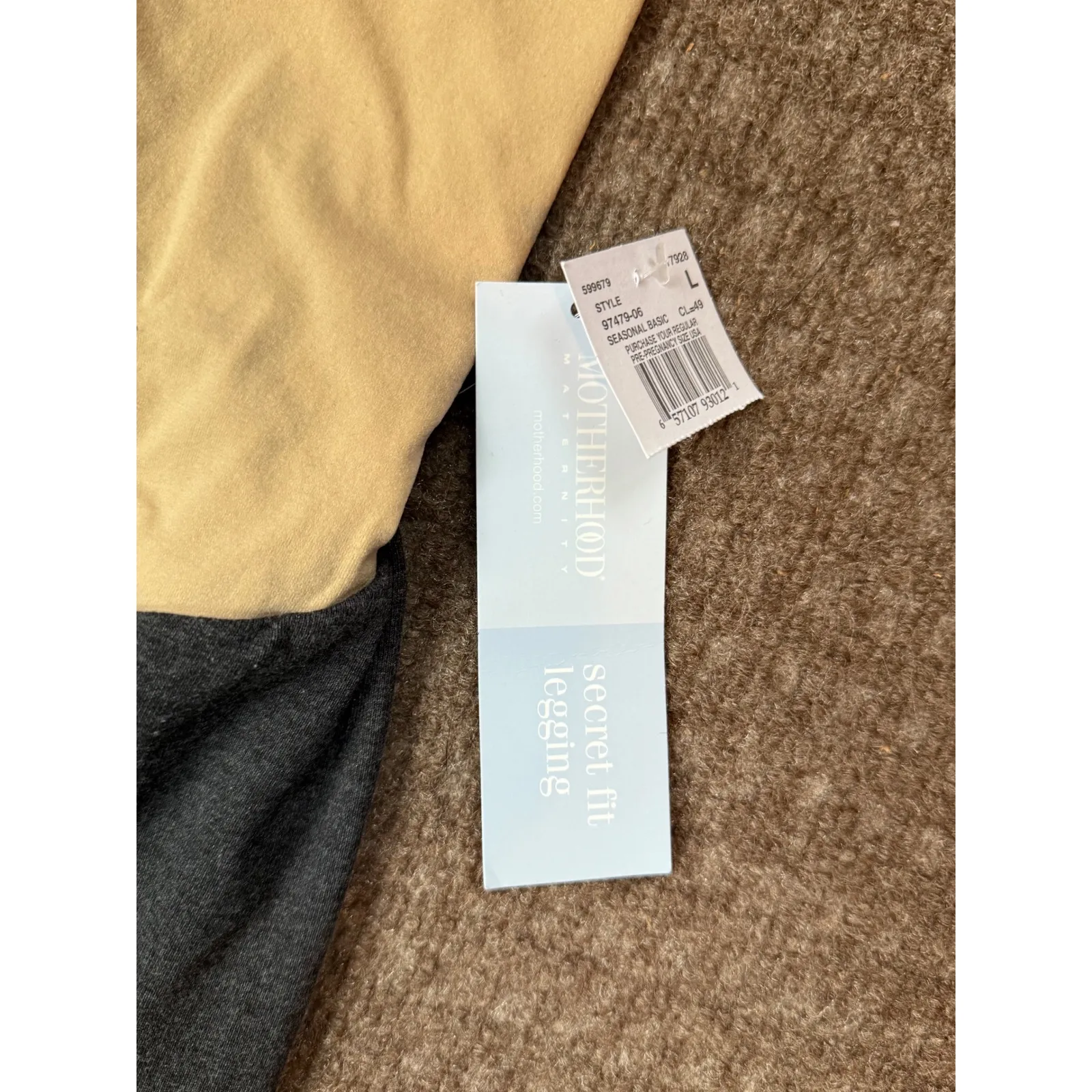 Motherhood Maternity Gray Secret Fit Leggings‎ Over Belly Panel Large L - Image 4