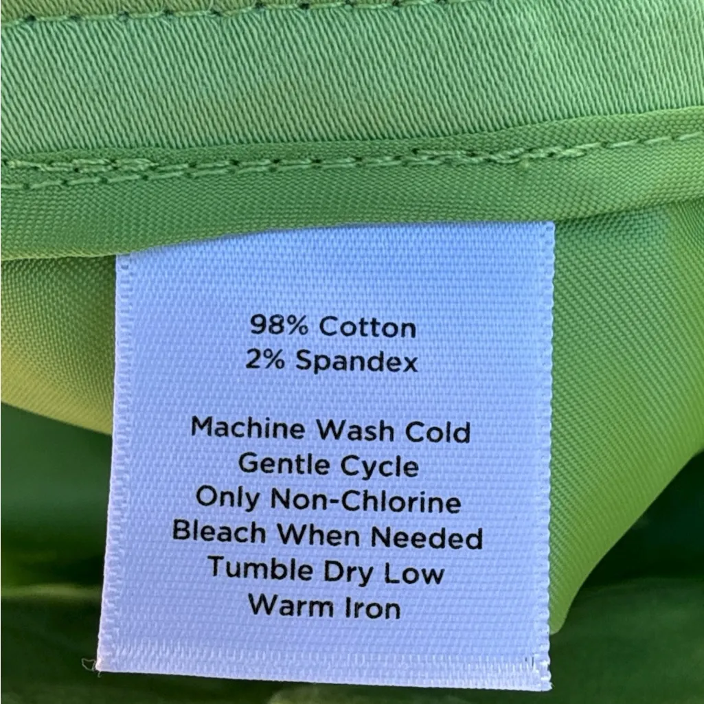 Talbots Heritage Bermuda Shorts 10 Vibrant Green Cotton Stretch Summer Classic - Image 8