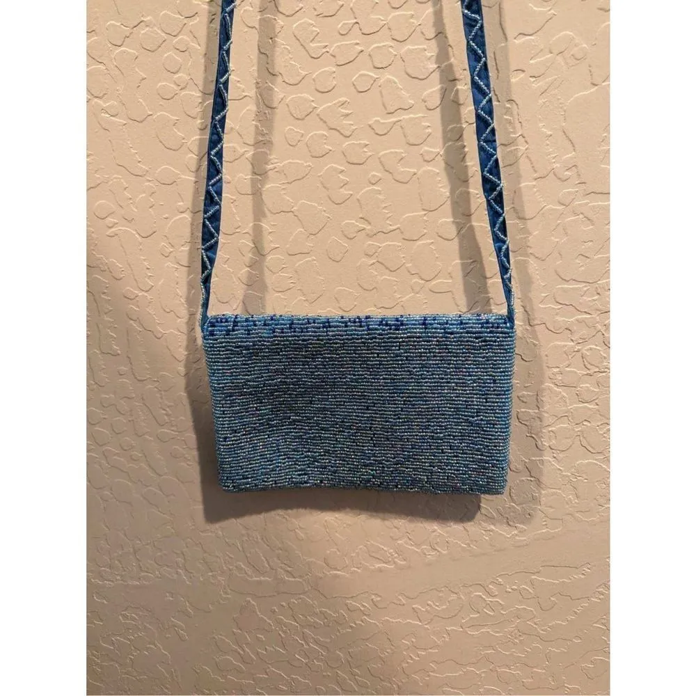 Vintage mcm seed pearl purse beaded - Image 2