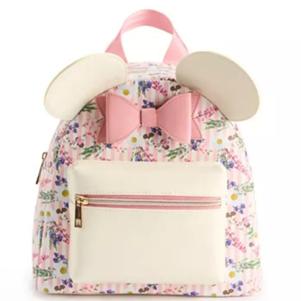 Disney's‎ Minnie Mouse Floral Stripe Mini Backpack - Image 2