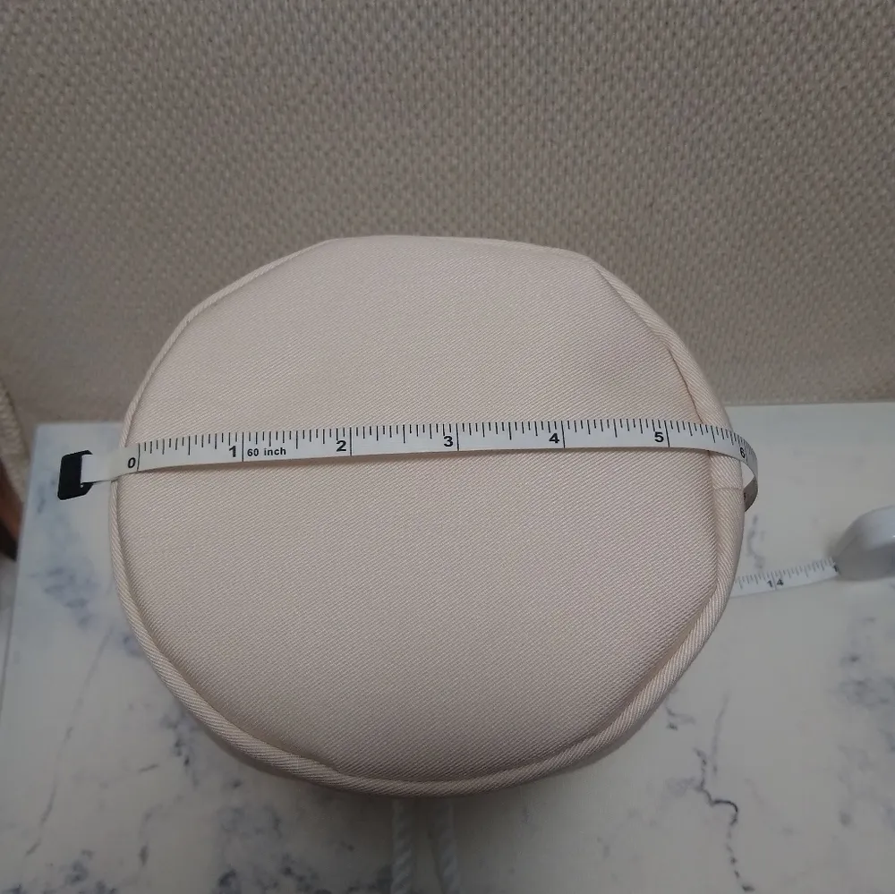 Dior Cream Drawstring Bucket Trousse Pouch Cosmetic Bag - Image 7