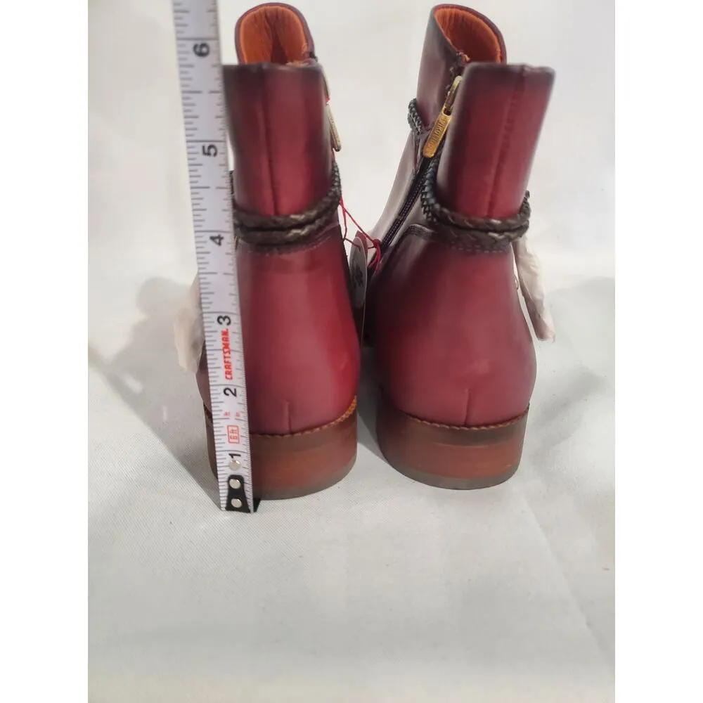 Flat Ankle Boots Leather Royal for Woman by Pikolinos size 9.s58 - Image 4