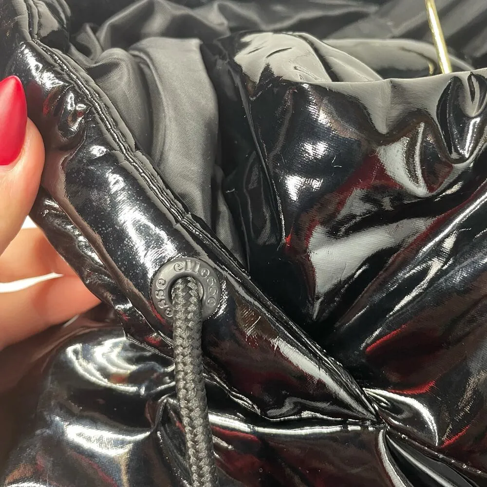 NWT Ellesse Women's Black Full Zipped Puffer Jacket Size 2 - Image 5