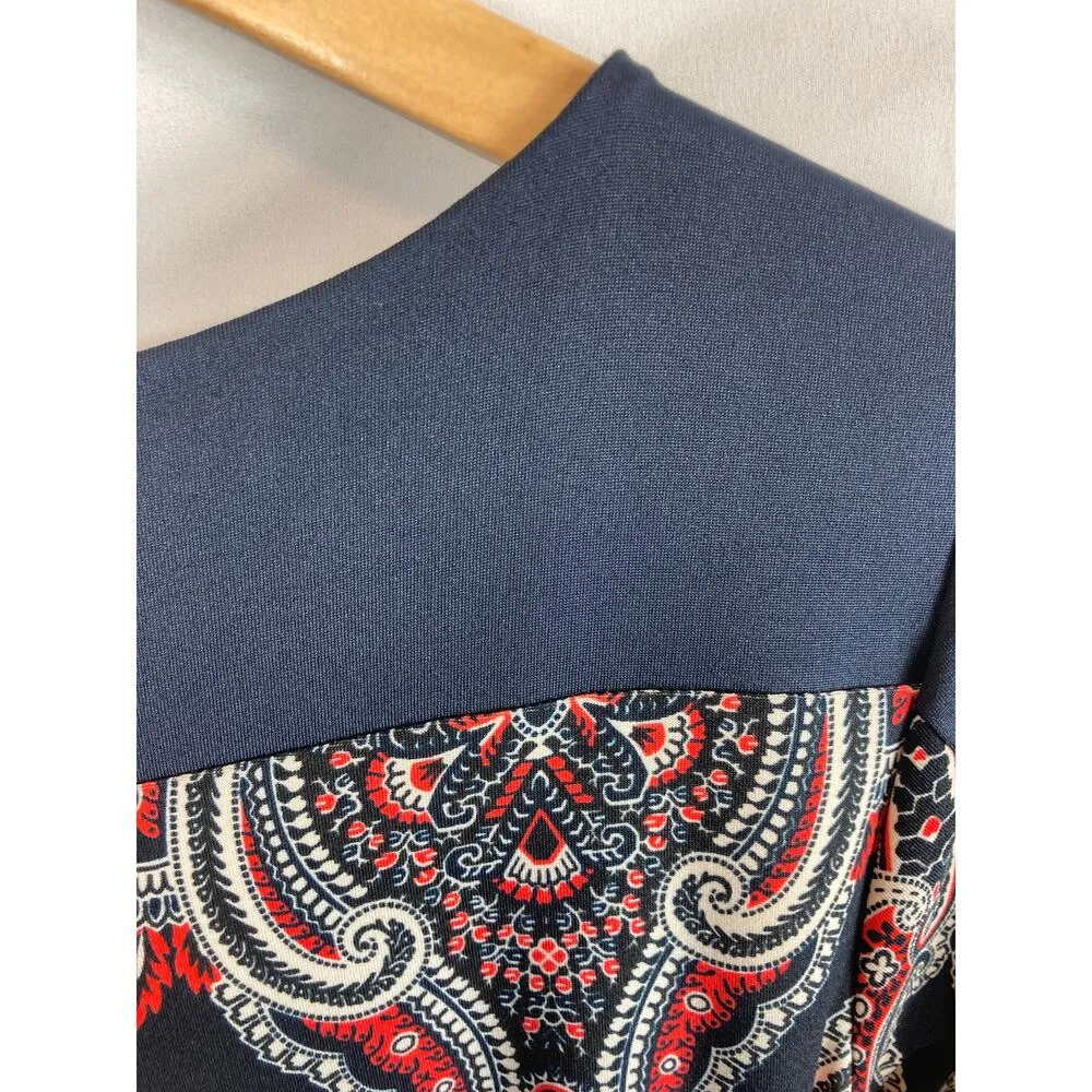 Ann Taylor Paisley Printed Belted Dress Size small - Image 5