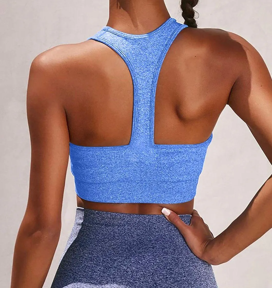 Blue Workout Tank Top - Image 2
