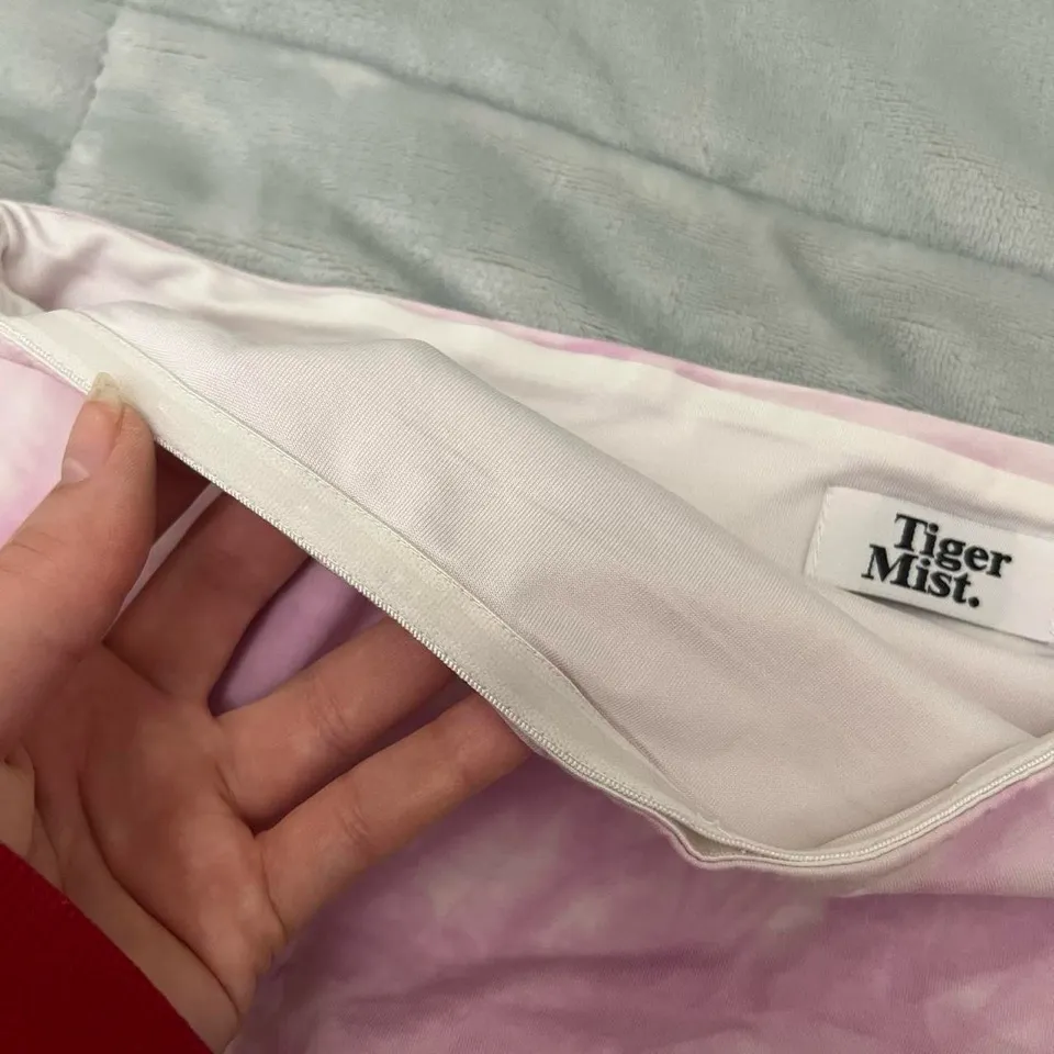 Tiger Mist Pink Tube Crop Top - Image 3