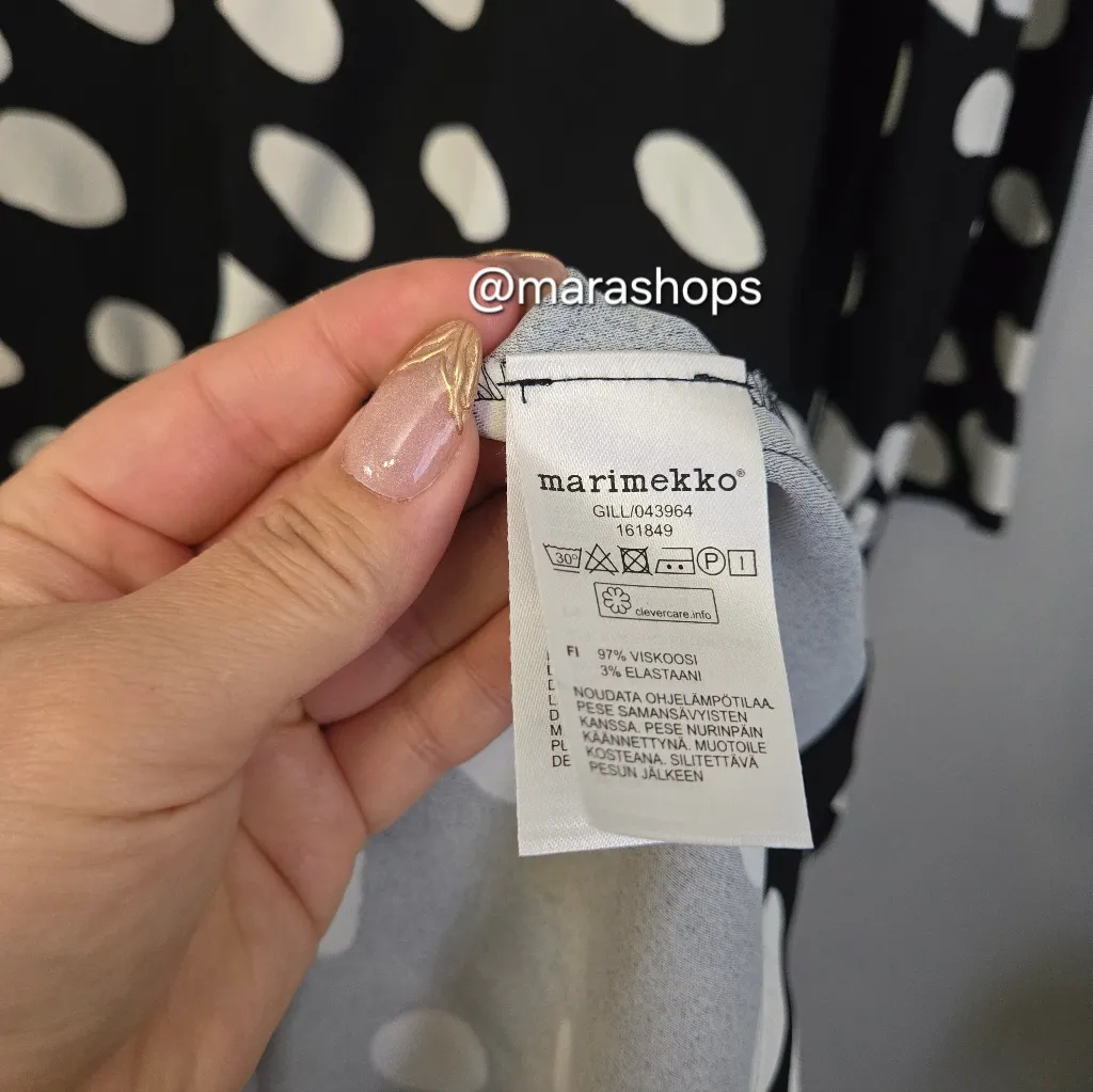 Marimekko Gill Dress Black Size undefined - Image 8