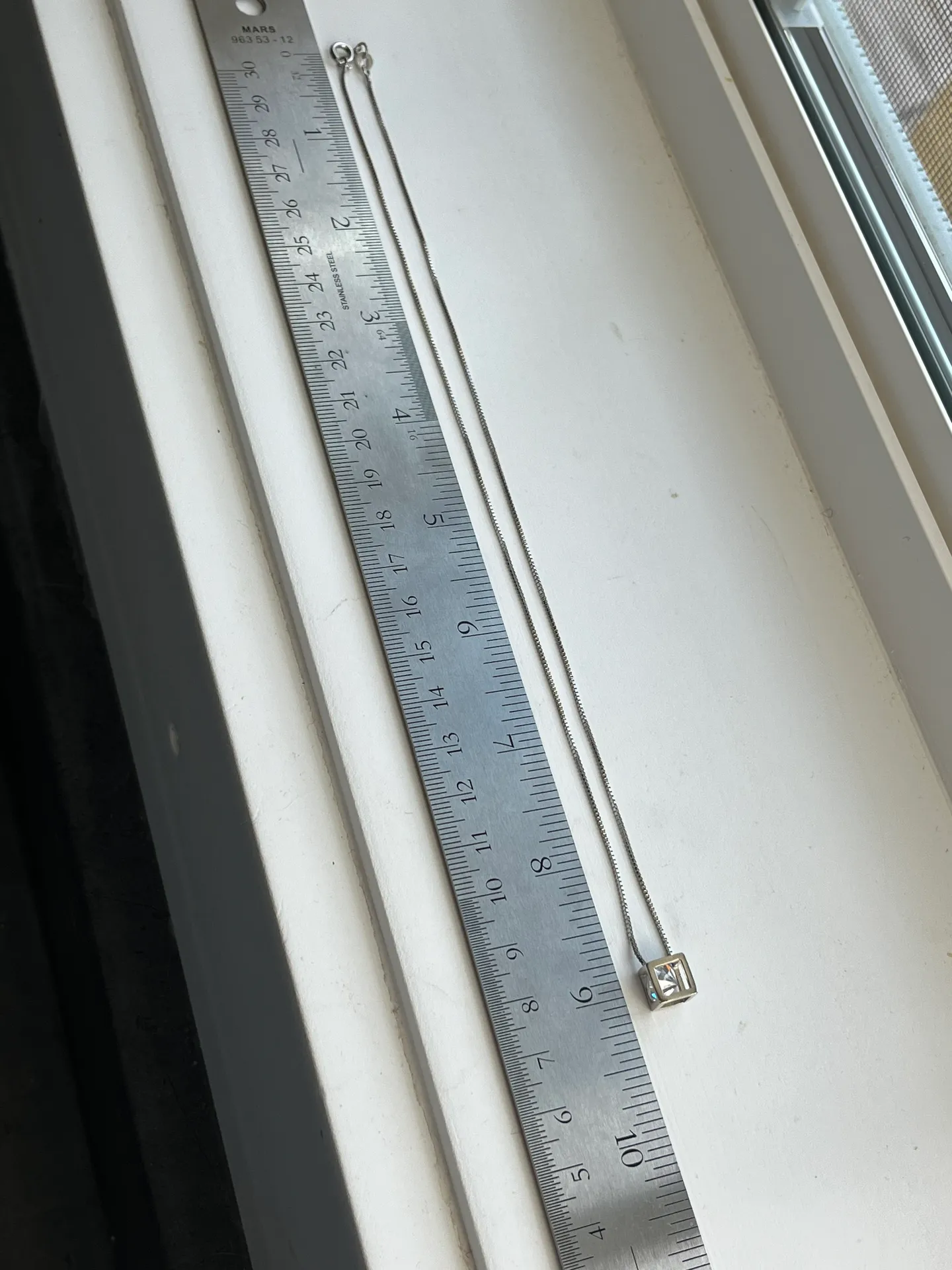 925 Floating Diamond Necklace  - Image 5