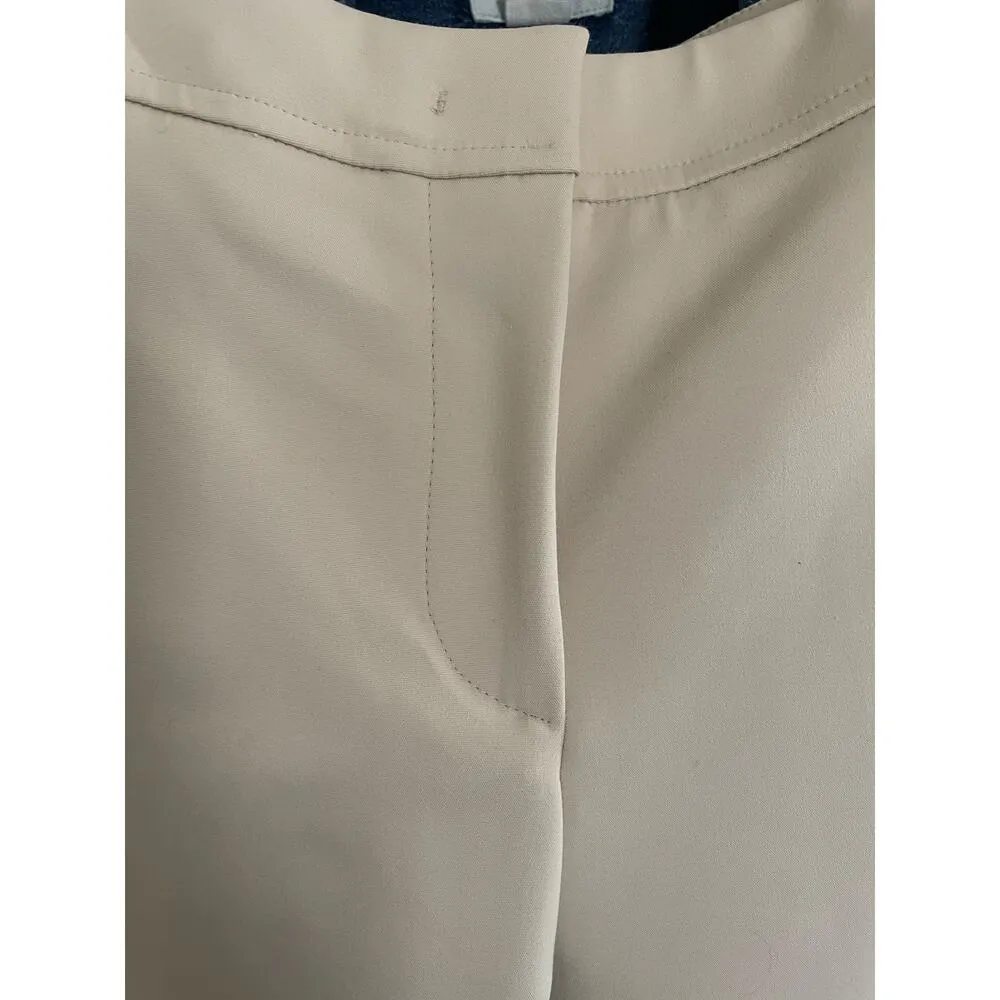 QL2 Monet Cream Flat Front Tailored Dress Pants size US6 - Image 4