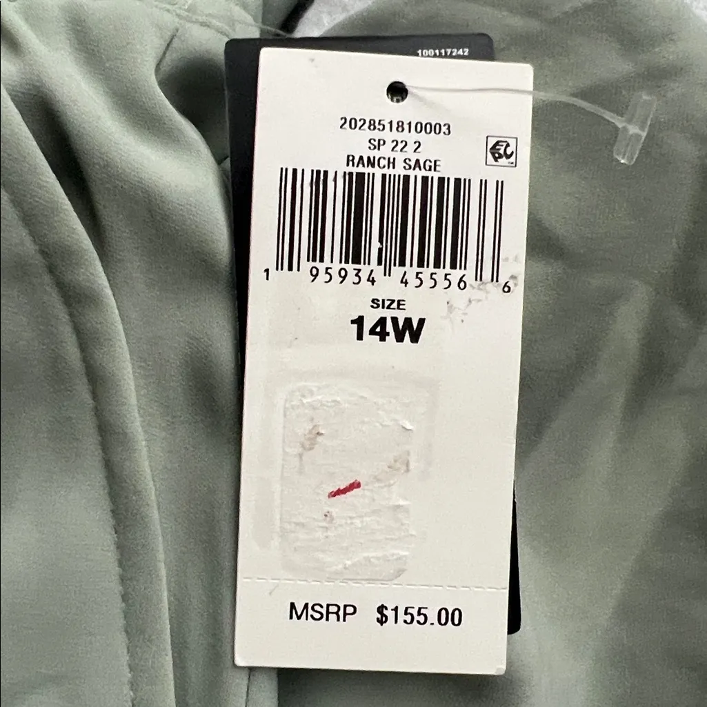 Lauren Ralph Lauren Women's Crepe Sweatpants in Ranch Sage, Plus Size 14W, NEW - Image 9